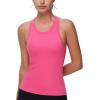 imageTHE GYM PEOPLE Womens Racerback Workout Tank Tops Slim Fit Soft Sleeveless Yoga ShirtsBright Pink