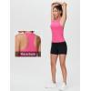 imageTHE GYM PEOPLE Womens Racerback Workout Tank Tops Slim Fit Soft Sleeveless Yoga ShirtsBright Pink