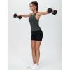 imageTHE GYM PEOPLE Womens Racerback Workout Tank Tops Slim Fit Soft Sleeveless Yoga ShirtsCharcoal Grey