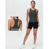 imageTHE GYM PEOPLE Womens Racerback Workout Tank Tops Slim Fit Soft Sleeveless Yoga ShirtsCharcoal Grey