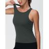 imageTHE GYM PEOPLE Womens Racerback Workout Tank Tops Slim Fit Soft Sleeveless Yoga ShirtsCharcoal Grey