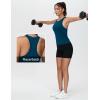imageTHE GYM PEOPLE Womens Racerback Workout Tank Tops Slim Fit Soft Sleeveless Yoga ShirtsDark Blue Green