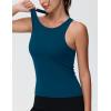 imageTHE GYM PEOPLE Womens Racerback Workout Tank Tops Slim Fit Soft Sleeveless Yoga ShirtsDark Blue Green