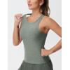imageTHE GYM PEOPLE Womens Racerback Workout Tank Tops Slim Fit Soft Sleeveless Yoga ShirtsGrey Green Heather