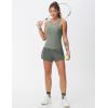 imageTHE GYM PEOPLE Womens Racerback Workout Tank Tops Slim Fit Soft Sleeveless Yoga ShirtsGrey Green Heather