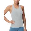 imageTHE GYM PEOPLE Womens Racerback Workout Tank Tops Slim Fit Soft Sleeveless Yoga ShirtsLight Blue Heather
