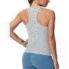 imageTHE GYM PEOPLE Womens Racerback Workout Tank Tops Slim Fit Soft Sleeveless Yoga ShirtsLight Blue Heather