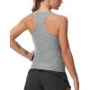 imageTHE GYM PEOPLE Womens Racerback Workout Tank Tops Slim Fit Soft Sleeveless Yoga ShirtsLight Grey Heather