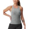 imageTHE GYM PEOPLE Womens Racerback Workout Tank Tops Slim Fit Soft Sleeveless Yoga ShirtsLight Grey Heather