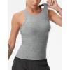 imageTHE GYM PEOPLE Womens Racerback Workout Tank Tops Slim Fit Soft Sleeveless Yoga ShirtsLight Grey Heather