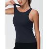 imageTHE GYM PEOPLE Womens Racerback Workout Tank Tops Slim Fit Soft Sleeveless Yoga ShirtsNavy Blue