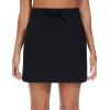 imageTHE GYM PEOPLE Womens Sweat Skirts Drawstring Cotton Casual Work Lounge Jersey Skirt with Square PocketsBlack
