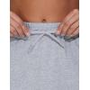 imageTHE GYM PEOPLE Womens Sweat Skirts Drawstring Cotton Casual Work Lounge Jersey Skirt with Square PocketsGrey