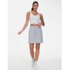 imageTHE GYM PEOPLE Womens Sweat Skirts Drawstring Cotton Casual Work Lounge Jersey Skirt with Square PocketsGrey