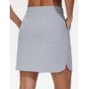 imageTHE GYM PEOPLE Womens Sweat Skirts Drawstring Cotton Casual Work Lounge Jersey Skirt with Square PocketsGrey