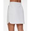 imageTHE GYM PEOPLE Womens Sweat Skirts Drawstring Cotton Casual Work Lounge Jersey Skirt with Square PocketsHeather White