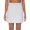 imageTHE GYM PEOPLE Womens Sweat Skirts Drawstring Cotton Casual Work Lounge Jersey Skirt with Square PocketsHeather White