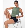 imageTHE GYM PEOPLE Womens Workout Tank Tops 3 Pack Quick Dry Athletic Running Sleeveless ShirtsBlackWhiteGreen