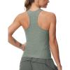 imageTHE GYM PEOPLE Womens Racerback Workout Tank Tops Slim Fit Soft Sleeveless Yoga ShirtsGrey Green Heather