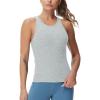 imageTHE GYM PEOPLE Womens Racerback Workout Tank Tops Slim Fit Soft Sleeveless Yoga ShirtsLight Blue Heather