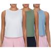 imageTHE GYM PEOPLE Womens Workout Tank Tops 3 Pack Quick Dry Athletic Running Sleeveless ShirtsWhiteGreenInk Blue