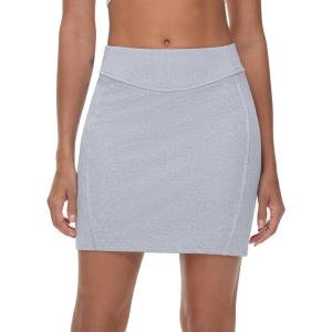 imageTHE GYM PEOPLE Womens High Waisted Sweat Skirts Lounge Workout Mini Pencil Short SkirtGrey