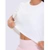 imageTHE GYM PEOPLE 2 Pack Womens Workout Crop Tops Boxy Short Sleeve Athletic Running Basic Cropped TShirtsWhiteWhite