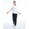 imageTHE GYM PEOPLE Girls Soft Workout Sweatpants Lightweight Casual Athletic Joggers Pants with PocketsBlack