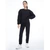 imageTHE GYM PEOPLE Girls Soft Workout Sweatpants Lightweight Casual Athletic Joggers Pants with PocketsBlack
