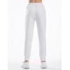 imageTHE GYM PEOPLE Girls Soft Workout Sweatpants Lightweight Casual Athletic Joggers Pants with PocketsHeather White