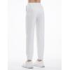 imageTHE GYM PEOPLE Girls Soft Workout Sweatpants Lightweight Casual Athletic Joggers Pants with PocketsHeather White