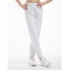 imageTHE GYM PEOPLE Girls Soft Workout Sweatpants Lightweight Casual Athletic Joggers Pants with PocketsHeather White