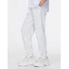 imageTHE GYM PEOPLE Girls Soft Workout Sweatpants Lightweight Casual Athletic Joggers Pants with PocketsHeather White