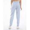 imageTHE GYM PEOPLE Girls Soft Workout Sweatpants Lightweight Casual Athletic Joggers Pants with PocketsLight Blue