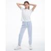 imageTHE GYM PEOPLE Girls Soft Workout Sweatpants Lightweight Casual Athletic Joggers Pants with PocketsLight Blue