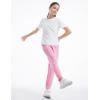 imageTHE GYM PEOPLE Girls Soft Workout Sweatpants Lightweight Casual Athletic Joggers Pants with PocketsPink