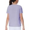 imageTHE GYM PEOPLE Girls Workout Shirts Short Sleeve Loose Fit Crewneck Running Yoga Tee TopsLight Purple