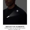 imageTHE GYM PEOPLE Mens HalfZip Long Sleeve Golf Shirts Soft Lightweight Warm Workout Pullover Sweatshirts with Thumb HoleBlack
