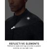 imageTHE GYM PEOPLE Mens HalfZip Long Sleeve Golf Shirts Soft Lightweight Warm Workout Pullover Sweatshirts with Thumb HoleDark Grey Heather