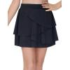 imageTHE GYM PEOPLE Pleated Tennis Skirt for Girls with Pockets Ruffle Athletic Golf Skorts Builtin ShortsBlack