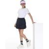 imageTHE GYM PEOPLE Pleated Tennis Skirt for Girls with Pockets Ruffle Athletic Golf Skorts Builtin ShortsBlack