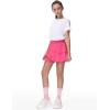imageTHE GYM PEOPLE Pleated Tennis Skirt for Girls with Pockets Ruffle Athletic Golf Skorts Builtin ShortsBright Pink