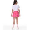 imageTHE GYM PEOPLE Pleated Tennis Skirt for Girls with Pockets Ruffle Athletic Golf Skorts Builtin ShortsBright Pink
