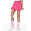 imageTHE GYM PEOPLE Pleated Tennis Skirt for Girls with Pockets Ruffle Athletic Golf Skorts Builtin ShortsBright Pink