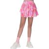 imageTHE GYM PEOPLE Pleated Tennis Skirt for Girls with Pockets Ruffle Athletic Golf Skorts Builtin ShortsColorful Pink