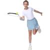 imageTHE GYM PEOPLE Pleated Tennis Skirt for Girls with Pockets Ruffle Athletic Golf Skorts Builtin ShortsIce Blue