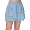 imageTHE GYM PEOPLE Pleated Tennis Skirt for Girls with Pockets Ruffle Athletic Golf Skorts Builtin ShortsIce Blue