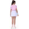 imageTHE GYM PEOPLE Pleated Tennis Skirt for Girls with Pockets Ruffle Athletic Golf Skorts Builtin ShortsWhite
