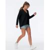 imageTHE GYM PEOPLE Womens Long Sleeve Workout Shirts Loose Fit VNeck Running TShirts TopsBlack