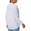 imageTHE GYM PEOPLE Womens Long Sleeve Workout Shirts Loose Fit VNeck Running TShirts TopsWhite